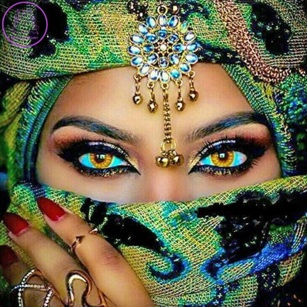 NORIMPEX Diamantové malování 7D Uhrančivý pohled 30x40cm