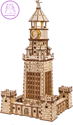 UGEARS Svítící 3D puzzle Alexandrijský maják 340 dílků