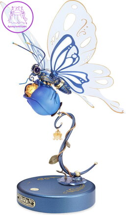 ROBOTIME Rokr 3D puzzle Motýl modrý 79 dílků