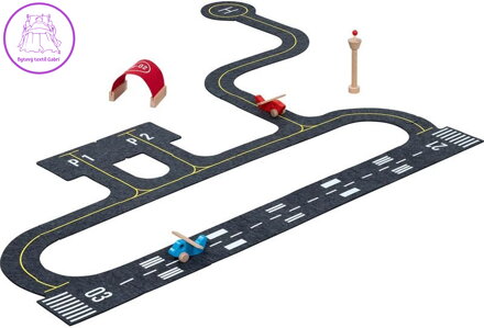 GOKI Podlahové obrysové puzzle Letiště 26 dílků