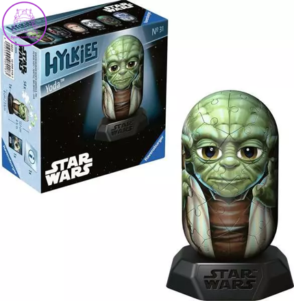 RAVENSBURGER 3D puzzle Hylkies: Star Wars: Yoda 54 dílků