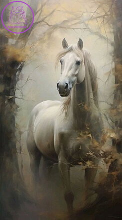 NORIMPEX Diamantové malování Bělouš v mlze 30x40cm