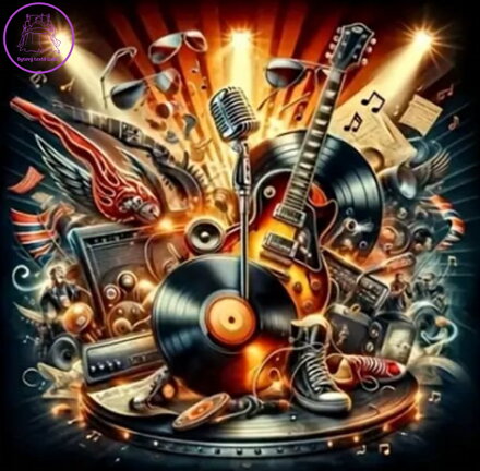 NORIMPEX Diamantové malování Hudební inspirace 30x40cm