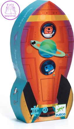 DJECO Puzzle Vesmírná raketa 16 dílků