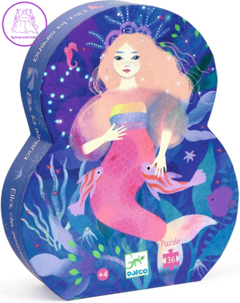 DJECO Puzzle Mořská Víla Ella 36 dílků