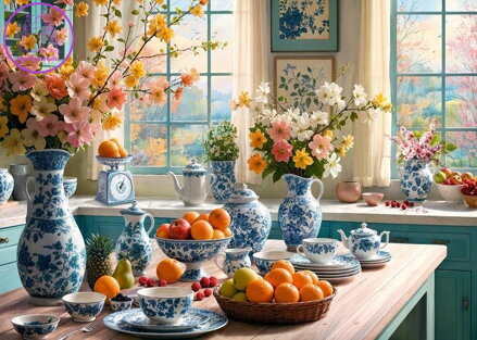 CHERRY PAZZI Puzzle Ráno v mé kuchyni 2000 dílků