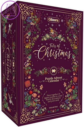 GIBSONS Puzzle Art File: Adventní kalendář na 24 dní: Vánoční příběhy