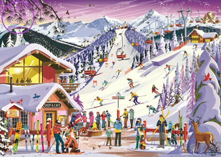 RAVENSBURGER Puzzle Horský duch zimy 1000 dílků