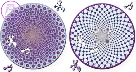 CURIOSI Oboustranné dřevěné puzzle Double: Body 88 dílků