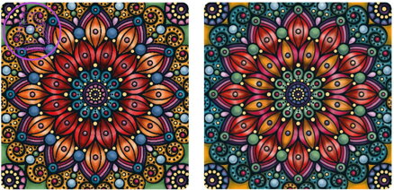 CURIOSI Oboustranné dřevěné puzzle Double: Květina 165 dílků