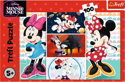 TREFL Puzzle Zábavná Minnie 100 dílků