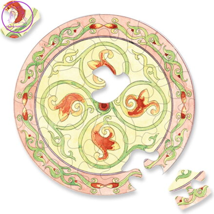 CURIOSI Kulaté puzzle Picoli: Rostlina 33 dílků