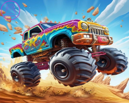 NORIMPEX Diamantové malování Monster Truck 30x40cm