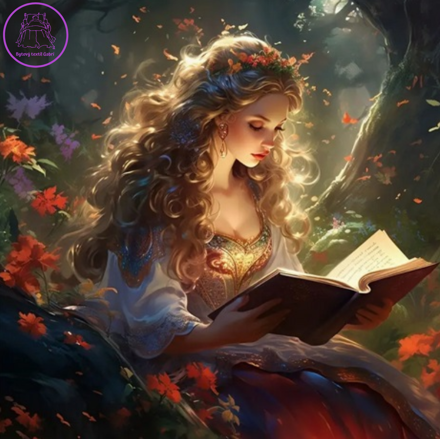 NORIMPEX Diamantové malování Princezna s knihou 30x40cm