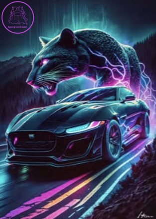 NORIMPEX Diamantové malování Magický panter 30x40cm