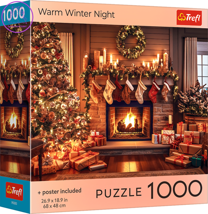 TREFL Puzzle Hřejivá zimní noc 1000 dílků