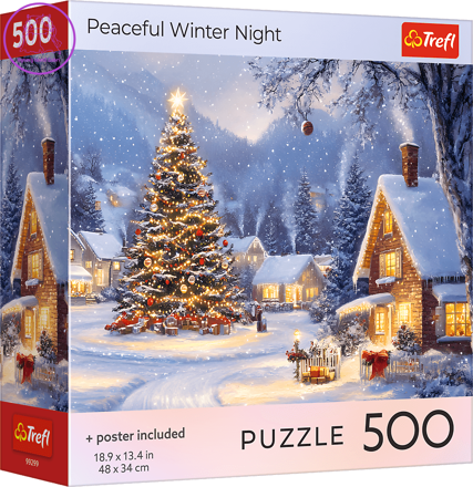 TREFL Puzzle Klidná zimní noc 500 dílků