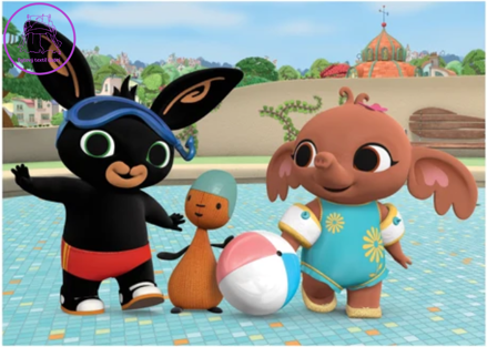 DINO Puzzle Bing u bazénu 24 dílků