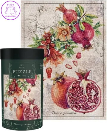 INTERDRUK Puzzle Botanic: Granátové jablko 1000 dílků