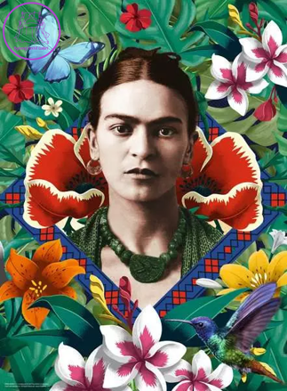 RAVENSBURGER Puzzle Frida Kahlo: Kvetoucí fantazie 500 dílků