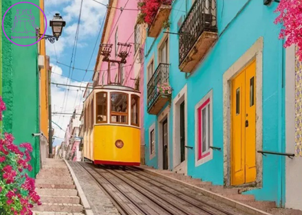 RAVENSBURGER Puzzle Tramvajová síť 1000 dílků