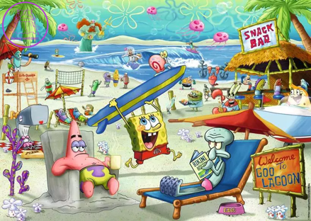 RAVENSBURGER Puzzle Spongebob 1000 dílků