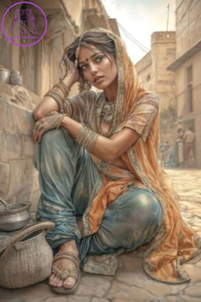 NORIMPEX Diamantové malování Arabská žena 30x40cm