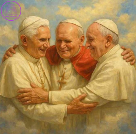 NORIMPEX Diamantové malování Setkání papežů 30x40cm