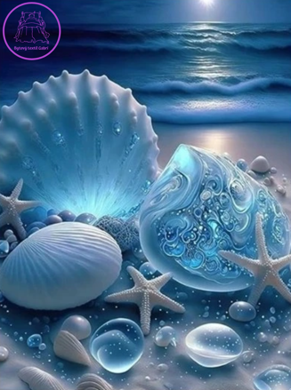 NORIMPEX Diamantové malování Mořské plody 30x40cm