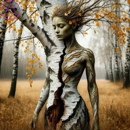 NORIMPEX Diamantové malování Nymfa v lese 30x40cm