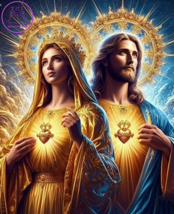 NORIMPEX Diamantové malování Marie a Ježíš 30x40cm