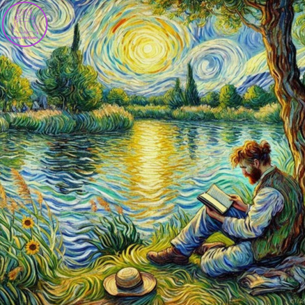 NORIMPEX Diamantové malování Muž u jezera 30x40cm