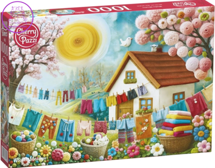 CHERRY PAZZI Puzzle Vlněná louka 1000 dílků