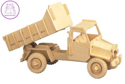 WOODEN TOY , WCK 3D puzzle Nákladní auto