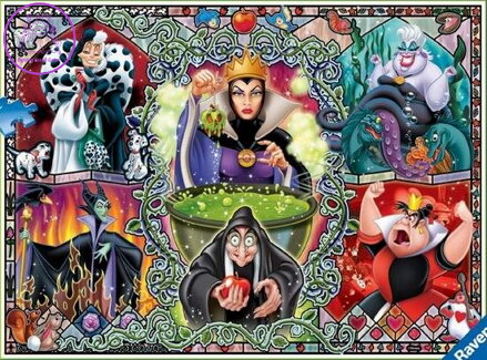 RAVENSBURGER Puzzle Zlé ženy z Disneyho pohádek 1000 dílků