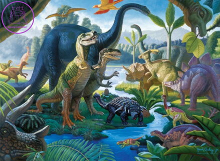 RAVENSBURGER Puzzle Země velikánů XXL 100 dílků