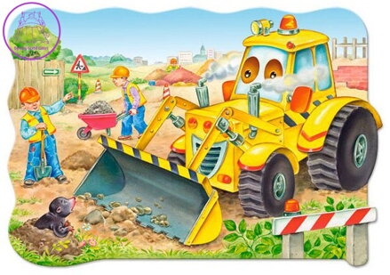 CASTORLAND Puzzle Bagr v akci MAXI 20 dílků