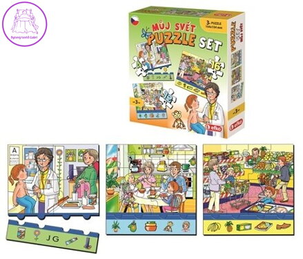EFKO Puzzle Můj svět 3v1 (4,12,16 dílků)