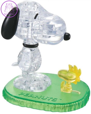 HCM KINZEL 3D Crystal puzzle Snoopy a Woodstock 41 dílků