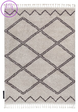 Kusový koberec Berber Asila B5970 cream and brown