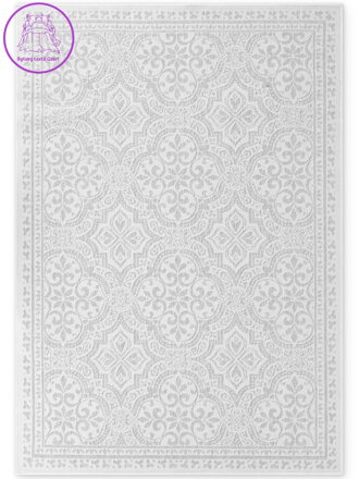 Kusový koberec Duet Rosel White/Gray - na ven i na doma