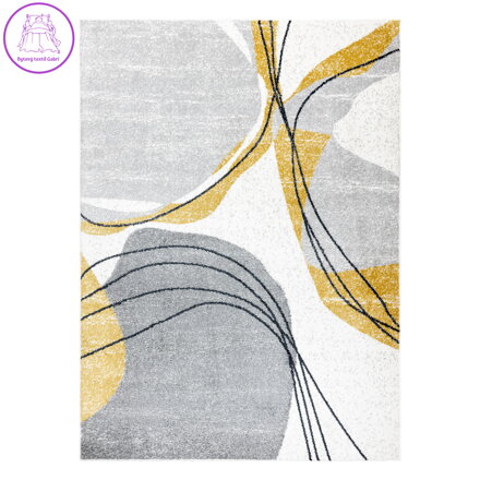 Kusový koberec Fusion 5868 white/yellow