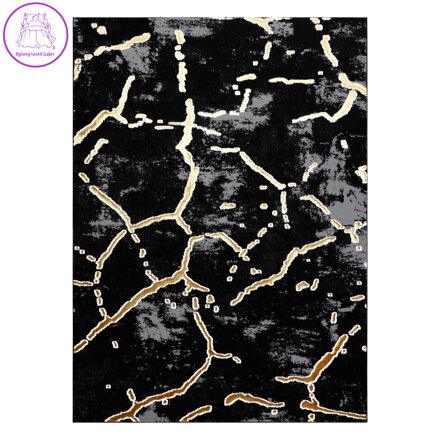 Kusový koberec Allure 1967 black/gold