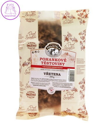 Těstoviny pohankové vřetena 250g Šmajstrla bez lepku 2850