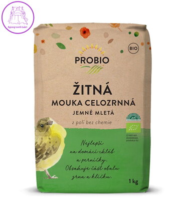 Mouka žitná celozrnná jemná BIO 1kg Probio 2619