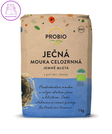 Mouka ječná celozrnná jemná BIO 1kg Probio 2614
