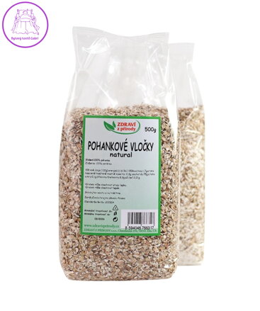 Vločky pohankové světlé natural 500g ZP 1044