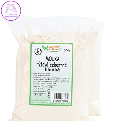 Mouka rýžová celozrnná hladká 500g ZP bez lepku 1010