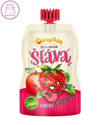 Mošt jablko, jahoda 200ml Ovocňák 1164