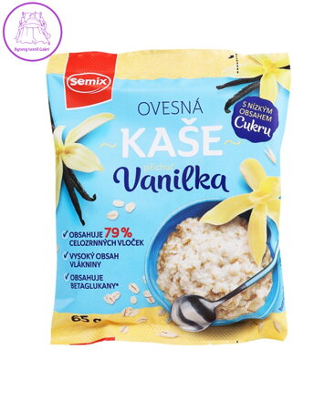 Kaše ovesná vanilka 65g Semix 5004
